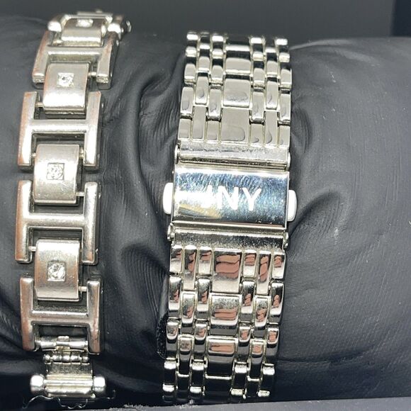 Jones NY Stainless Steel Men's Watch Bracelet (2 Piece Set)Sleek Stylish Fashion - Picture 9 of 16